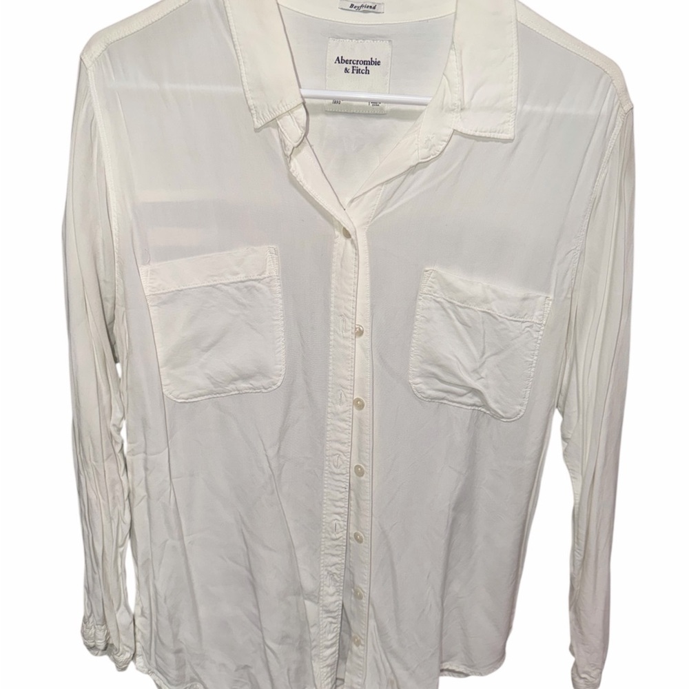 Abercrombie & Fitch Classic White Button Down Shirt